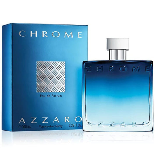 Azzaro Chrome Cologne for Men EDP Spray 3.4 oz