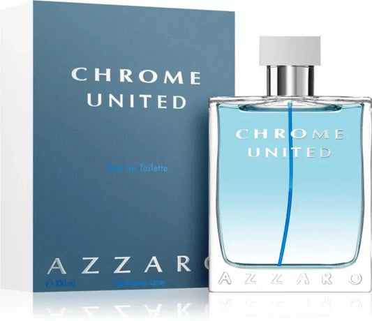 Azzaro Chrome United Cologne for Men Eau De Toilette Spray 3.4 oz